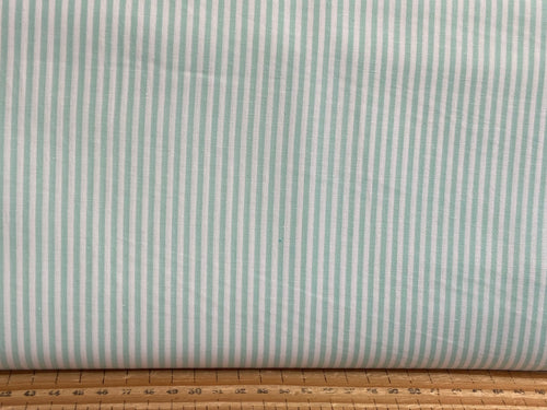 yarn dyed cotton stripes striped mint green fabric shack malmesbury