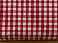 yarn dyed dye gingham cotton fabric shack malmesbury red