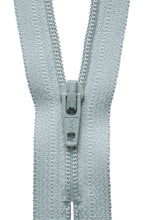ykk closed zip zipper dress 16 inch 41cm pale grey fabric shack malmesbury Y441_574