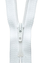 ykk closed zip zipper dress 18 inch 46cm white fabric shack malmesbury Y441_501