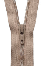 ykk closed zip zipper dress 22 inch 56cm fawn fabric shack malmesbury Y456_573