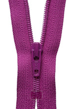 ykk closed zip zipper dress dark fuchsia 299 22 inch 56cm red fabric shack malmesbury Y456_819