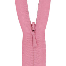 ykk concealed invisible zip 24 inch 60cm coral pink 111 fabric shack malmesbury