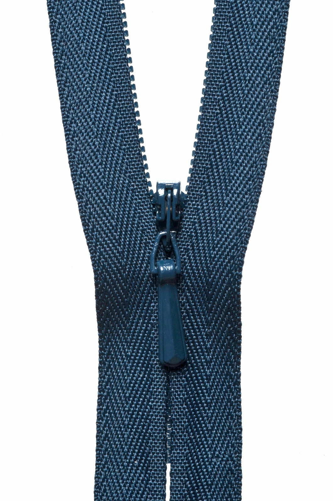 ykk concealed invisible zip 41cm 16 inches dark navy 560 fabric shack malmesbury Y741_560