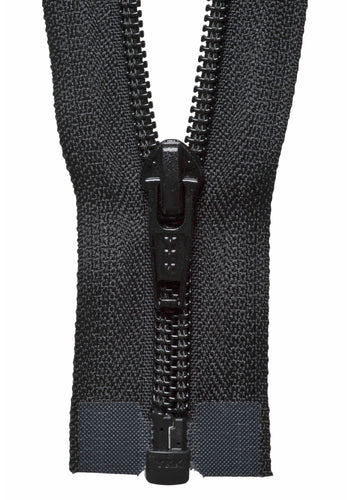 ykk nylon open end zip 76cm 30 inch black fabric shack malmesbury Y276_580