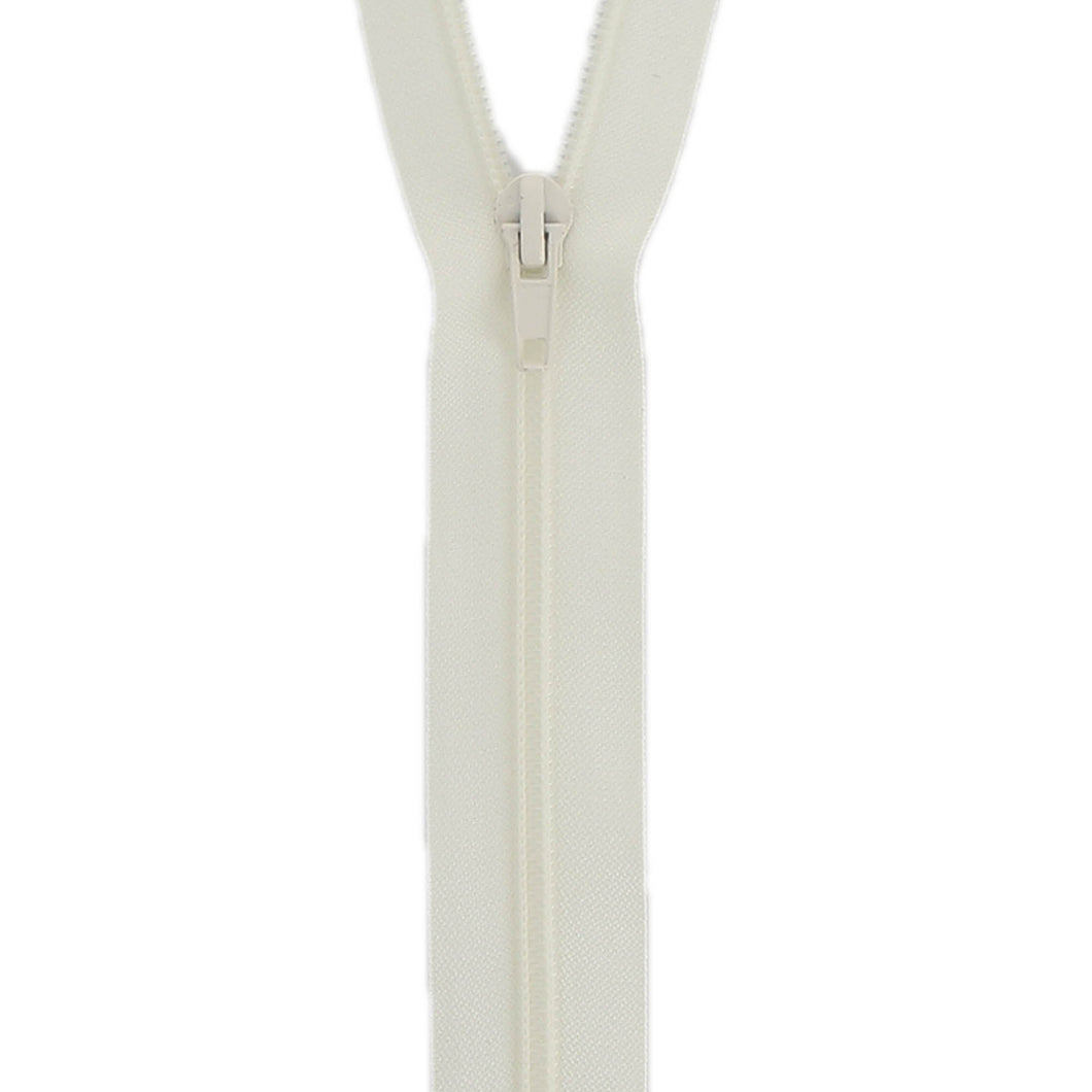 ykk nylon open end zip cream 50cm 19 inches fabric shack malmesbury 110_50_154