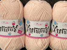 yummy chunky chenille blush pink 5785 king cole wool yarn knitting knit crochet fabric shack malmesbury