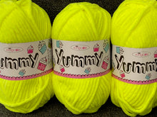 yummy chunky yellow zest 5792 king cole wool yarn knitting knit crochet fabric shack malmesbury