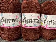 yummy chunky baby chocolate brown 4759 king cole wool yarn  knitting knit crochet fabric shack malmesbury