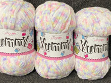 yummy chunky baby tutti Frutti pastels 3370 chenille king cole wool yarn  knitting knit crochet fabric shack malmesbury
