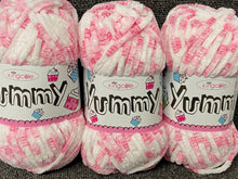 yummy chunky raspberry ripple 2213 king cole wool yarn  knitting knit crochet fabric shack malmesbury