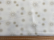 zen chic moda shimmer metallic star star ivory cream christmas cotton fabric shack malmesbury