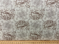 3 sisters moda cranberries and cream chrysathemum flower floral tan on cream 44262 25 cotton fabric shack malmesbury