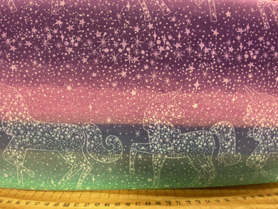 3 three wishes starlight starlight glitter metallic unicorn constellations pink purple stars celestial sky