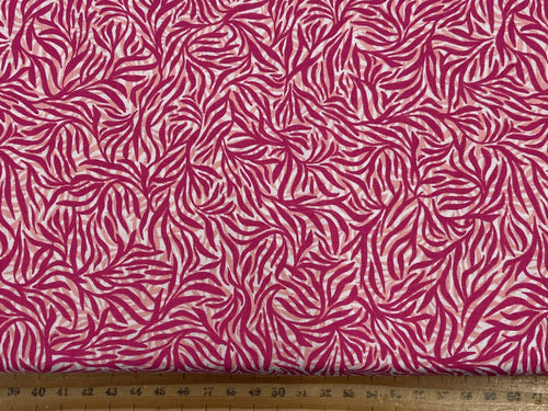 Bethany Salt A Spirit Of Africa Pink Zebra Elephant Zebra Flower Floral Cotton Fabric Shack Malmesbury