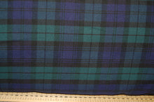 Fabric Shack Sewing Quilting Sew Fat Quarter Cotton Polyester Polycotton Viscose Spandex Tartan Weave Blackwatch Royal Stewart Stretch Dressmaking Fashion