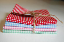 Rose & Hubble Mini Checks Gingham Red Cotton Fabric by the 1/4 Metre*