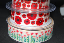 Fabric Shack Sewing Quilting Sew Ribbon Haberdashery Poppy Poppies Remembrance Armistice Day Field 25mm