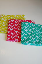 Makower Fantasy Birds Lime Green Cotton Fabric Remaining Bolt end