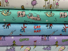 Dr Seuss Fabric Shack Malmesbury Cotton Cat Hat Eggs Ham Lorax Grinch Ballons Stack