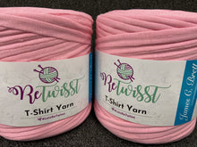 fabric shack knitting knit crochet wool yarn james c brett retwisst re twisst re twist retwist t shirt t-shirt tshirt upcycled recycled letsretwisst light pink 06