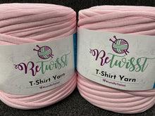 fabric shack knitting knit crochet wool yarn james c brett retwisst re twisst re twist retwist t shirt t-shirt tshirt upcycled recycled letsretwisst light candy pink 06