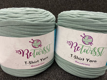 fabric shack knitting knit crochet wool yarn james c brett retwisst re twisst re twist retwist t shirt t-shirt tshirt upcycled recycled letsretwisst mint 01