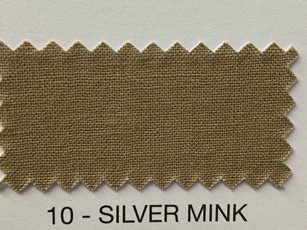 Fabric Shack Sewing Quilting Sew Fat Quarter Cotton Patchwork Dressmaking Plain silver mink 10 beige brown