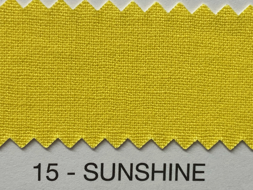 Fabric Shack Sewing Quilting Sew Fat Quarter Cotton Patchwork Dressmaking Plain sunshine yellow 15
