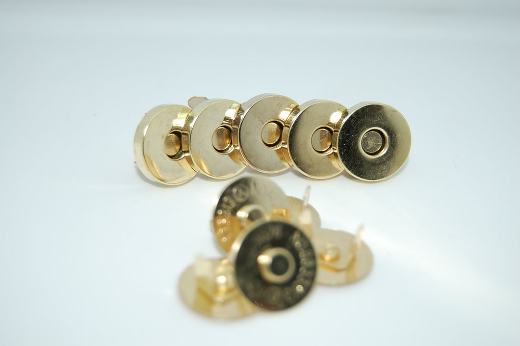 Fabric Shack Handbag Sewing Quilitng Magnetic Clasp Closure Bag Fastener Press Metal Brass Bronze Silver Black 18mm