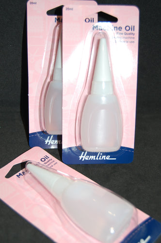 Hemline Sewing Machine Oil 20ml