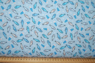 Fabric Shack Sewing Quilting Haberdashery Sew Fat Quarter Cotton Quilt Studio E Swizzle Stick Polar Pals Flannel Brushed Christmas Winter Polar Bear Penguin Fish Arctic Fox