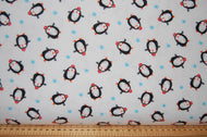 Fabric Shack Sewing Quilting Haberdashery Sew Fat Quarter Cotton Quilt Studio E Swizzle Stick Polar Pals Flannel Brushed Christmas Winter Polar Bear Penguin Fish Arctic Fox (4)