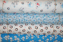 Fabric Shack Sewing Quilting Haberdashery Sew Fat Quarter Cotton Quilt Studio E Swizzle Stick Polar Pals Flannel Brushed Christmas Winter Polar Bear Penguin Fish Arctic Fox