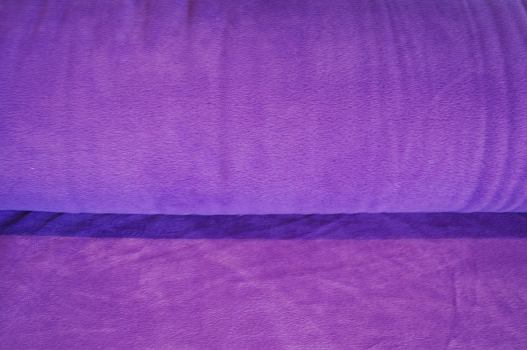 Fabric Shack Sewing Quilting Sew Clothes  Dressmaking Polyester Anti Pil Fleece Plain Purple