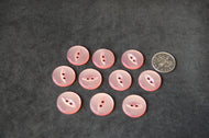 Fabric Shack Sewing Quilting Sew Fat Quarter Cotton Quilt Patchwork Dressmaking Haberdashery Button Fish Eye Plain Button Pink 16mm 26 Ligne 2 Hole G033926 07