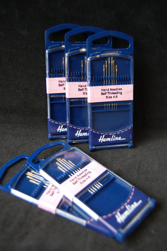 Fabric Shack Sewing Quilting Sew Fat Quarter Cotton Quilt Patchwork Dressmaking Hemline Self Threading Needles Size 4-8 Hand