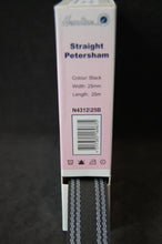 Hemline Straight Petersham 25mm 38mm Black