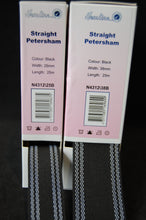 Hemline Straight Petersham 25mm 38mm Black