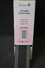 Hemline Straight Petersham 25mm 38mm Black