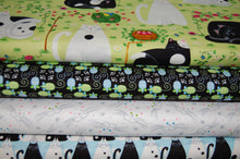 Fabric Shack Sewing Quilting Sew Fat Quarter Cotton Quilt Patchwork Dressmaking Kate Mawdsley Henry Glass Day Dreamers Black White Cats Kittens Mice Mouse Face Kitties Kitty Garden Panel (9)