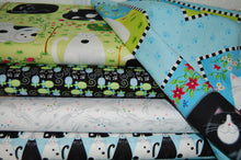 Fabric Shack Sewing Quilting Sew Fat Quarter Cotton Quilt Patchwork Dressmaking Kate Mawdsley Henry Glass Day Dreamers Black White Cats Kittens Mice Mouse Face Kitties Kitty Garden Panel (3)