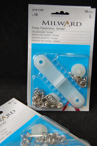Fabric Shack Sewing Quilting Sew Fat Quarter Cotton Quilt Patchwork Dressmaking Press Snaps Starter Kit Milward Tool Set Metal Silver 10mm Jersey