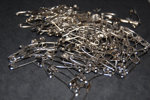 Hemline Curved Quilting Safety Pins 40mm (100 Pins)
