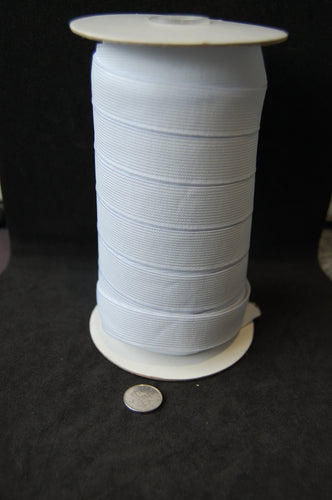 Groves Woven Elastic 25mm Black/White