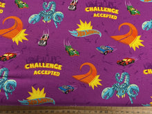 Hot Wheels Fabric Shack Malmesbury Cotton Cars Dinosaurs Gorilla Crash Race Track T-rex Scorpion Octopus Shark Scorpion Purple