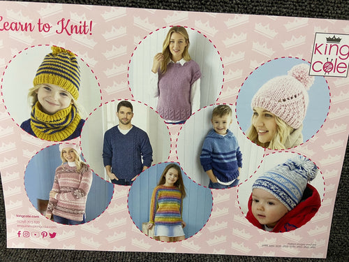 King Cole Learn to Knit Basics L2K