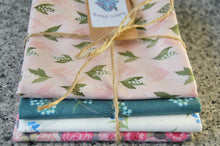 Lewis Irene Flos Wildflowers Roses Peach Cotton Fabric Fat Quarter Pack