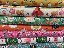 Strawberry Tea Dashwood Fabric Shack Malmesbury Cotton Sumner House Birds and Flowers Pink