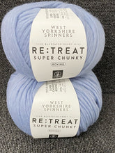 west yorkshire spinners retreat super chunky roving re treat wool yarn blue bluefaced kerry hill focus light blue 1122 fabric shack malmesbury